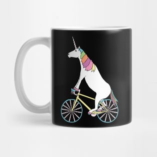 Unicorn Riding Bike With Unicorn Horn Spoked Wheel- Mug